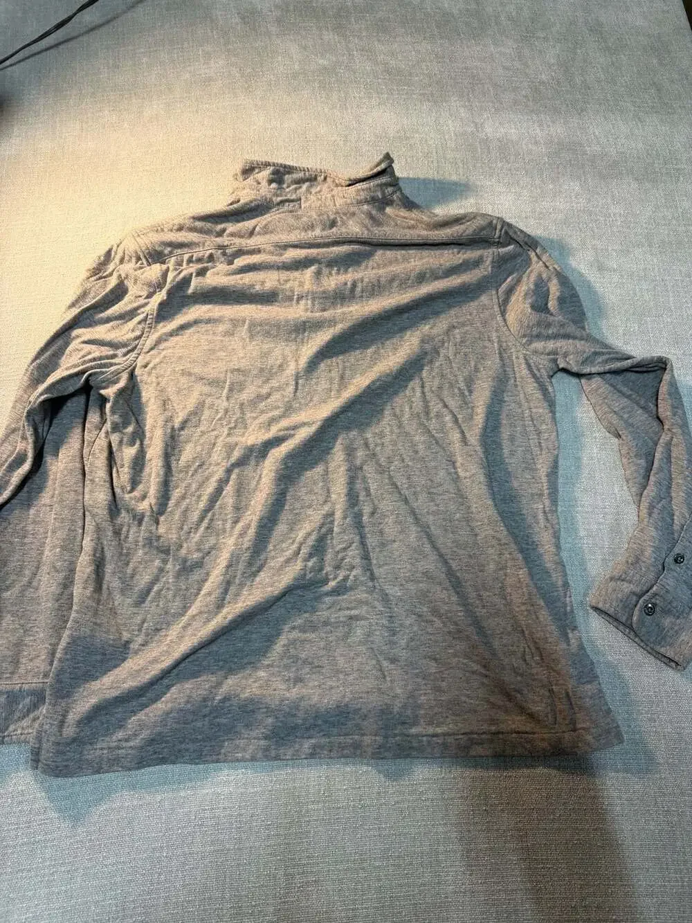 Polo Ralph Lauren Long Sleeve Henley Shirt Gray Size XL